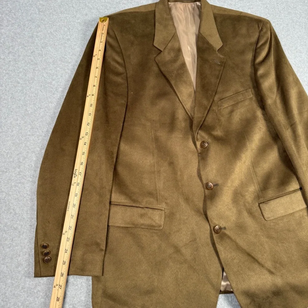 Brandini Robinsons-May Mens 46T Faux Suede Blazer Jacket Brown Made in Canada